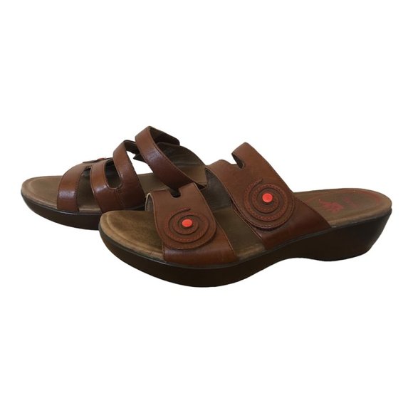 Dansko Dixie Full Grain Cognac Women's Sandals Brown Size EU 40-US 8.5 - Picture 4 of 7